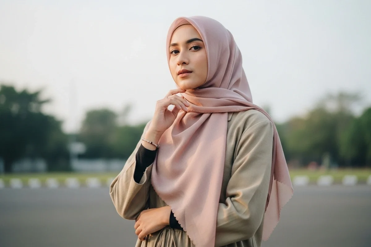 Foto OOTD Hijaber yang Estetik dan Nggak Kaku