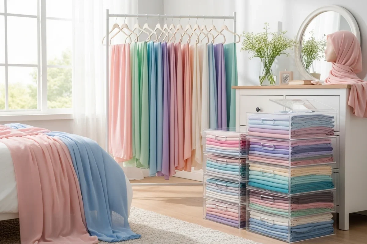 Tips Menyimpan Hijab Agar Tidak Kusut