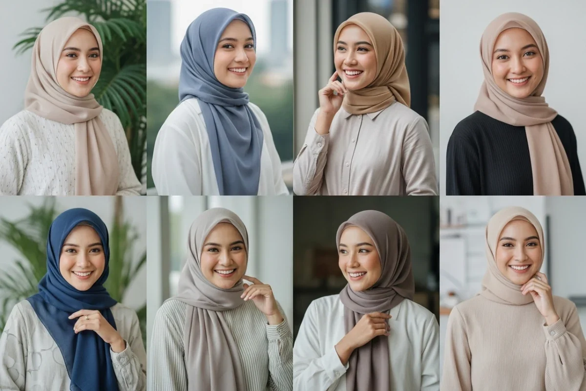 Memakai hijab simple untuk sehari hari